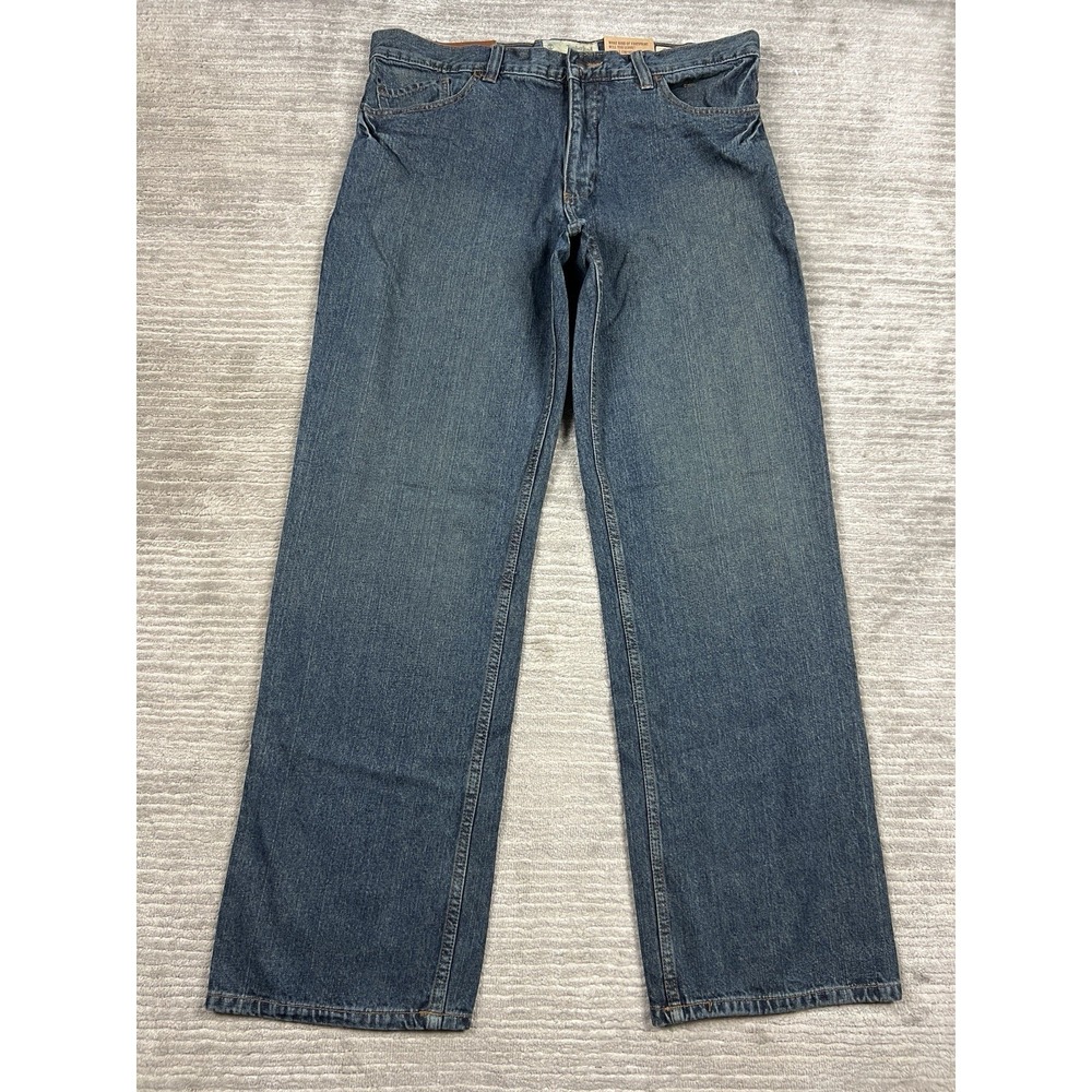 NEW Timberland Jeans Mens 36x34 Dark Wash Relaxed Straight Leg Classic Fit NWT‎